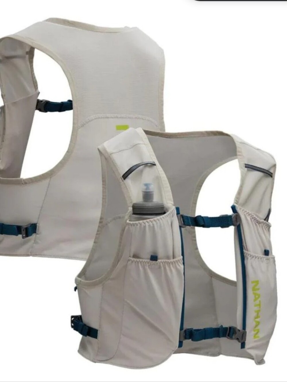 GUC Unisex Nathan S/M Pinnacle FeatherLight 1.5,L Hydration Vest in Vapor Grey
